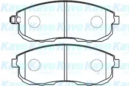 Комплект тормозных колодок, дисковый тормоз KAVO PARTS купить