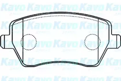 Комплект тормозных колодок, дисковый тормоз KAVO PARTS купить