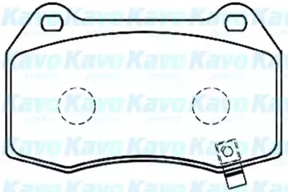 Комплект тормозных колодок, дисковый тормоз KAVO PARTS купить