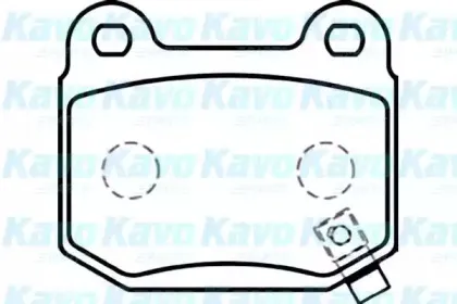 Комплект тормозных колодок, дисковый тормоз KAVO PARTS купить