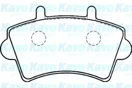 Комплект тормозных колодок, дисковый тормоз KAVO PARTS купить