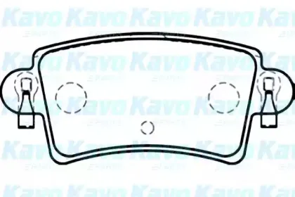 Комплект тормозных колодок, дисковый тормоз KAVO PARTS купить