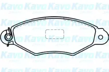 Комплект тормозных колодок, дисковый тормоз KAVO PARTS купить