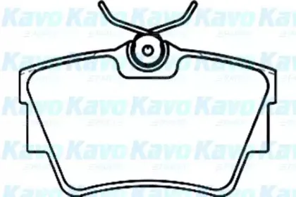 Комплект тормозных колодок, дисковый тормоз KAVO PARTS купить