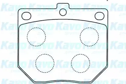 Комплект тормозных колодок, дисковый тормоз KAVO PARTS купить