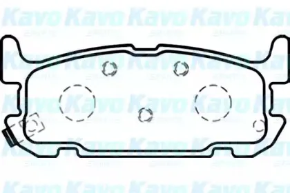 Комплект тормозных колодок, дисковый тормоз KAVO PARTS купить