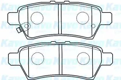 Комплект тормозных колодок, дисковый тормоз KAVO PARTS купить