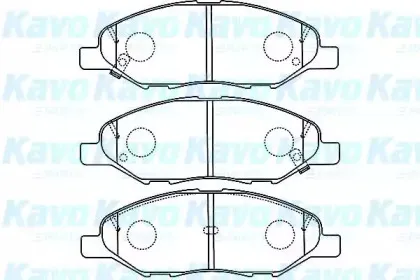 Комплект тормозных колодок, дисковый тормоз KAVO PARTS купить