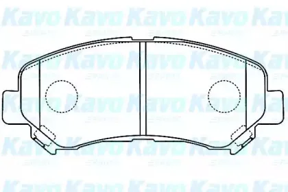 Комплект тормозных колодок, дисковый тормоз KAVO PARTS купить