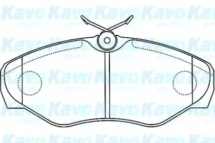 Комплект тормозных колодок, дисковый тормоз KAVO PARTS купить