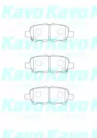 Комплект тормозных колодок, дисковый тормоз KAVO PARTS купить
