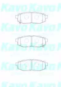 Комплект тормозных колодок, дисковый тормоз KAVO PARTS купить