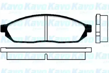 Комплект тормозных колодок, дисковый тормоз KAVO PARTS купить