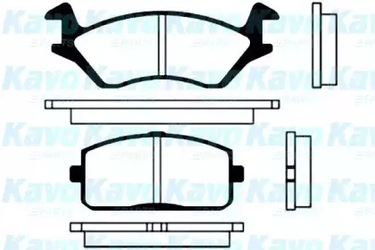 Комплект тормозных колодок, дисковый тормоз KAVO PARTS купить