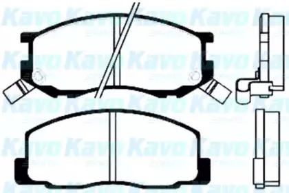 Комплект тормозных колодок, дисковый тормоз KAVO PARTS купить