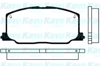 Комплект тормозных колодок, дисковый тормоз KAVO PARTS купить