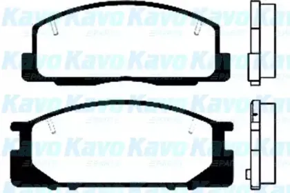 Комплект тормозных колодок, дисковый тормоз KAVO PARTS купить