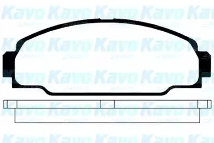 Комплект тормозных колодок, дисковый тормоз KAVO PARTS купить