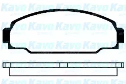 Комплект тормозных колодок, дисковый тормоз KAVO PARTS купить