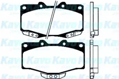 Комплект тормозных колодок, дисковый тормоз KAVO PARTS купить