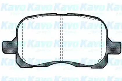 Комплект тормозных колодок, дисковый тормоз KAVO PARTS купить