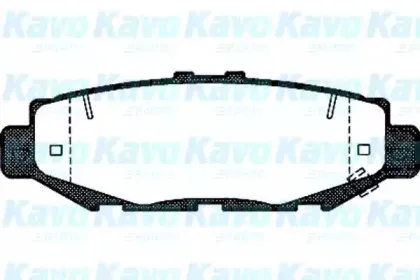 Комплект тормозных колодок, дисковый тормоз KAVO PARTS купить