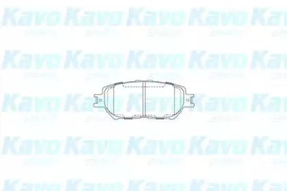 Комплект тормозных колодок, дисковый тормоз KAVO PARTS купить