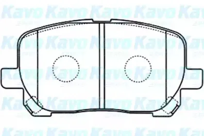 Комплект тормозных колодок, дисковый тормоз KAVO PARTS купить