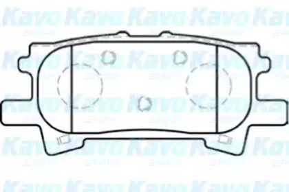 Комплект тормозных колодок, дисковый тормоз KAVO PARTS купить
