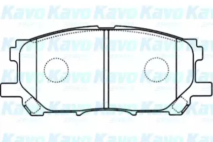 Комплект тормозных колодок, дисковый тормоз KAVO PARTS купить