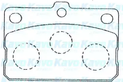 Комплект тормозных колодок, дисковый тормоз KAVO PARTS купить