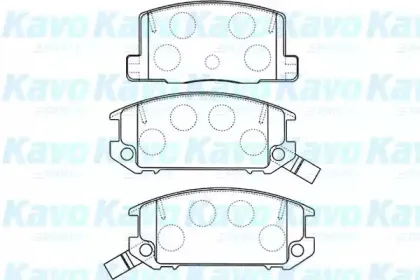 Комплект тормозных колодок, дисковый тормоз KAVO PARTS купить