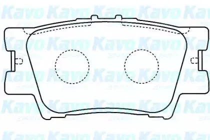 Комплект тормозных колодок, дисковый тормоз KAVO PARTS купить