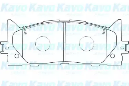 Комплект тормозных колодок, дисковый тормоз KAVO PARTS купить