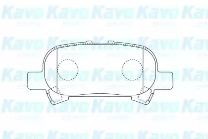 Комплект тормозных колодок, дисковый тормоз KAVO PARTS купить