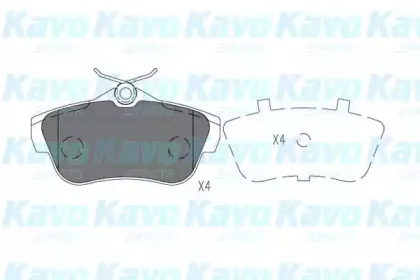 Комплект тормозных колодок, дисковый тормоз KAVO PARTS купить