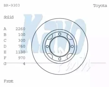 Тормозной диск KAVO PARTS купить
