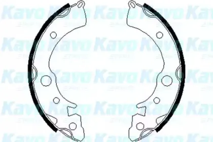 Комплект тормозных колодок KAVO PARTS купить