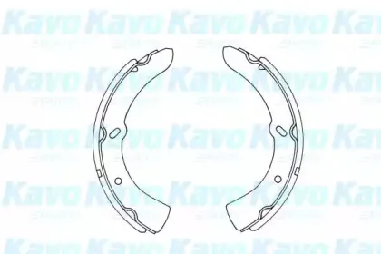 Комплект тормозных колодок KAVO PARTS купить