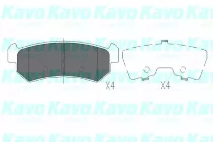 Комплект тормозных колодок, дисковый тормоз KAVO PARTS купить