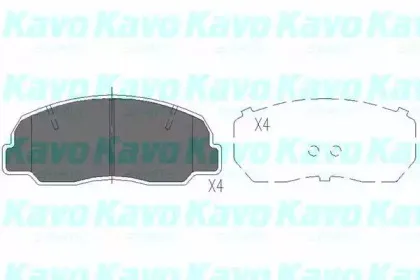 Комплект тормозных колодок, дисковый тормоз KAVO PARTS купить