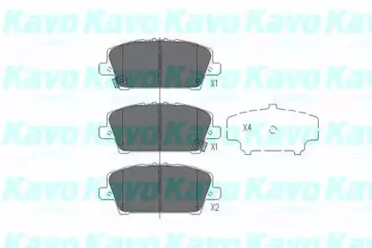 Комплект тормозных колодок, дисковый тормоз KAVO PARTS купить