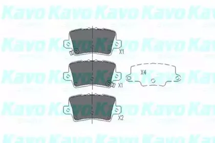 Комплект тормозных колодок, дисковый тормоз KAVO PARTS купить