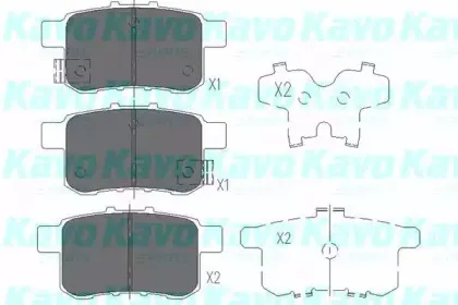 Комплект тормозных колодок, дисковый тормоз KAVO PARTS купить