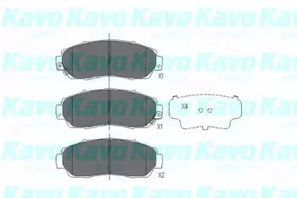 Комплект тормозных колодок, дисковый тормоз KAVO PARTS купить