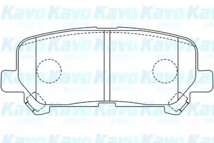 Комплект тормозных колодок, дисковый тормоз KAVO PARTS купить