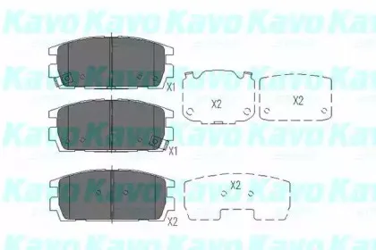 Комплект тормозных колодок, дисковый тормоз KAVO PARTS купить