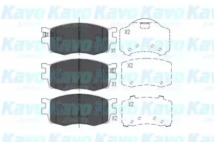 Комплект тормозных колодок, дисковый тормоз KAVO PARTS купить