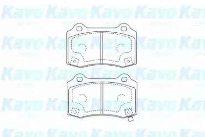 Комплект тормозных колодок, дисковый тормоз KAVO PARTS купить
