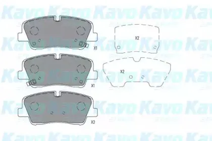 Комплект тормозных колодок, дисковый тормоз KAVO PARTS купить